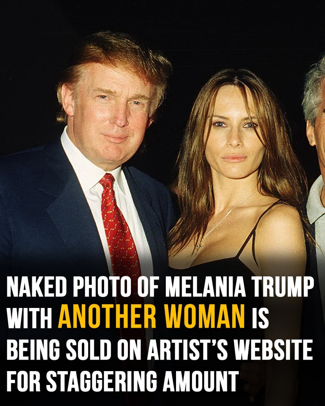 Photo of Melania Trump with other woman naked on bed is being sold online for tens of thousands - QuickStory