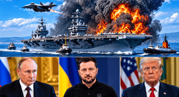 🔥BREAKING 30 minutes ago: Russian Su-57 pilot destroys US aircraft carrier carrying 700